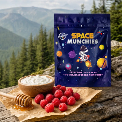 Space Munchies Gevriesdroogde Yoghurt met Framboos & Honing