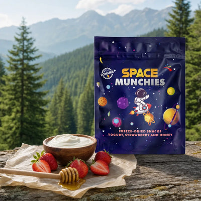 Space Munchies Gevriesdroogde Yoghurt met Aardbei & Honing